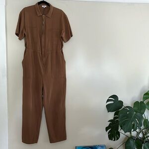 Ozma of California linen zip up jumpsuit